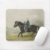 Young Boy Riding a Pony (von Penry Williams) Mousepad (Mit Mouse)