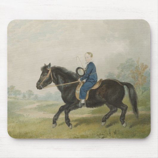 Young Boy Riding a Pony (von Penry Williams) Mousepad (Vorne)