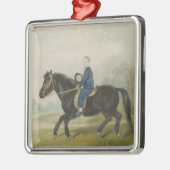 Young Boy Riding a Pony (von Penry Williams) Ornament Aus Metall (Links)