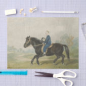Young Boy Riding a Pony (von Penry Williams) Seidenpapier (Handwerk)
