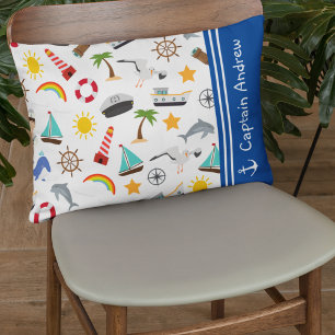 Young Boy's Captain Sailor Nautical Dekokissen