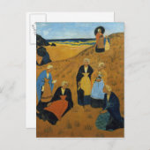 Young Breton Women in Shawls Postkarte (Vorne/Hinten)