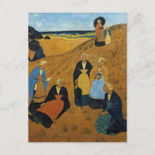 Young Breton Women in Shawls Postkarte