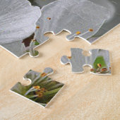 Young Brown Alpaca in White Blossoms, Puzzle (Seite)