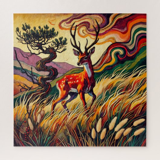 Young Buck 600 Piece Puzzle (Vertikal)