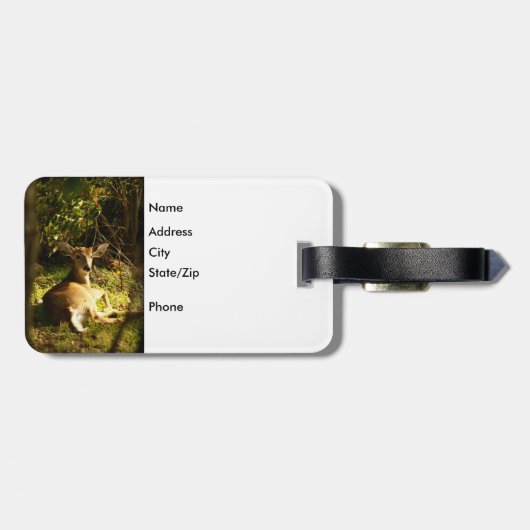 Young Buck Luggage Tag Gepäckanhänger (Rückseite horizontal)
