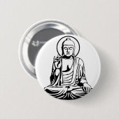 Young Buddha No.1 (black) Button (Vorne & Hinten)