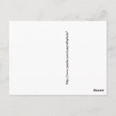 Young Buffalo oder Bison mit Mutter im Winter Postkarte (Rückseite)