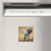 Young Bush Elephant Magnet (In Situ (Geschirrspüler))