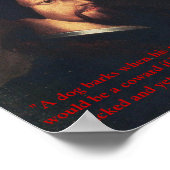 Young Calvin Zitat Poster (Ecke)