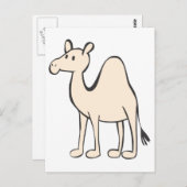 Young Camel Cartoon Postkarte (Vorne/Hinten)
