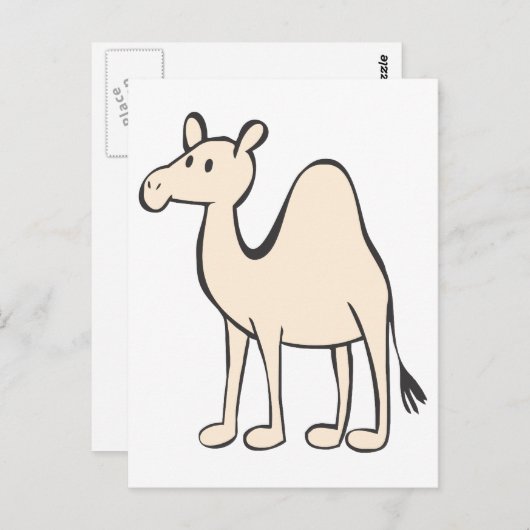 Young Camel Cartoon Postkarte (Vorne/Hinten)