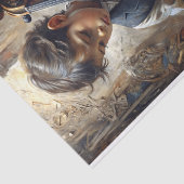 Young Cellist Decoupage Seidenpapier (Ausschnitt)