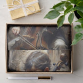 Young Cellist Decoupage Seidenpapier (Geschenk)
