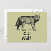 Young Cherokee Wolf Postkarte (Vorne/Hinten)