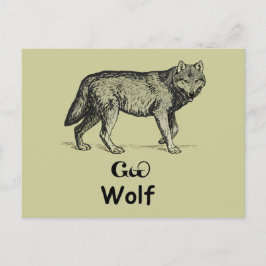 Young Cherokee Wolf Postkarte