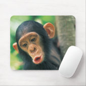 Young Chimpanzee (Pan troglodytes) Mousepad (Mit Mouse)