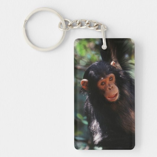 Young Chimpanzee Schlüsselanhänger (Vorderseite)
