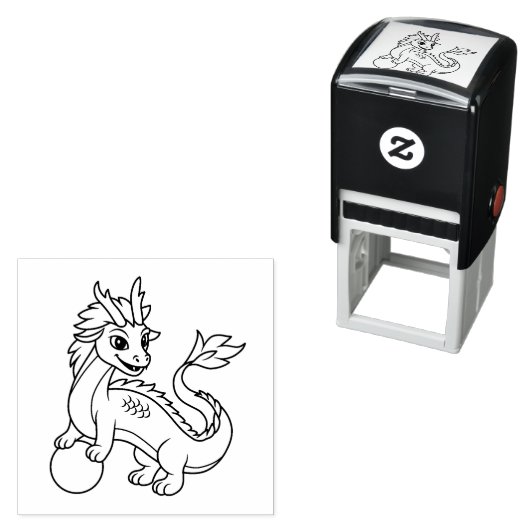 Young Chinese Dragon Permastempel (Beispiel)