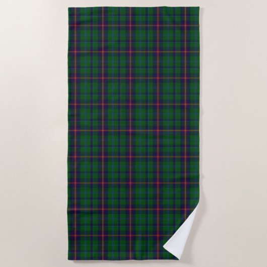 Young Clan Tartan Beach Towel Strandtuch (Vorderseite)