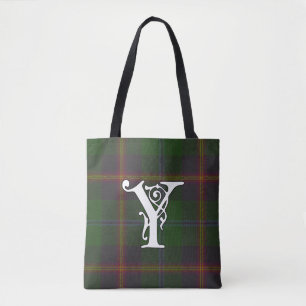 Young Clan Tartan Monogram Tasche