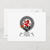 Young Clan Wappen Postkarte (Vorne/Hinten)