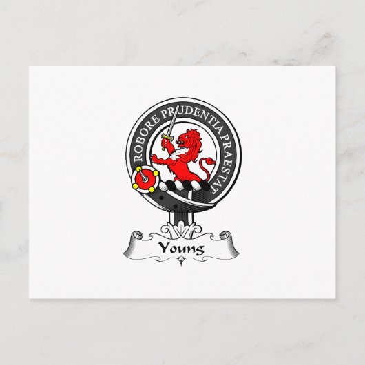Young Clan Wappen Postkarte (Vorderseite)