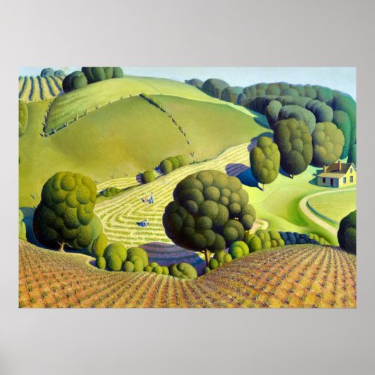 Young Corn, 1931 von Grant Wood Poster (Vorne)