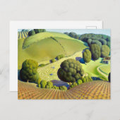 Young Corn, 1931 von Grant Wood Postkarte (Vorne/Hinten)