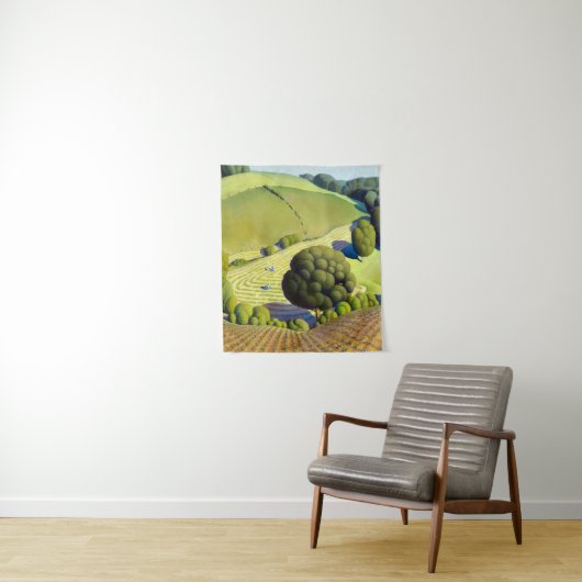 Young Corn, 1931 von Grant Wood Wandteppich (Beispiel)