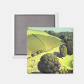 Young Corn - Grant Wood 1931 Magnet (Vorderseite/Rückseite)