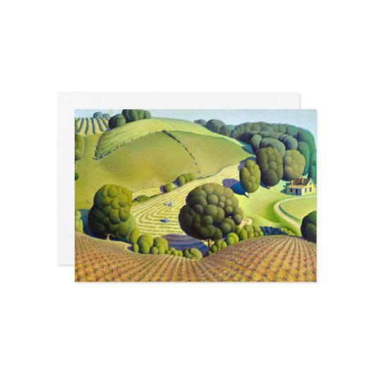 Young Corn von Grant Wood Dankeskarte (Vorderseite/Rückseite Beispiel)