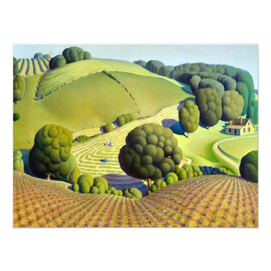 Young Corn von Grant Wood Fotodruck (Vorne)