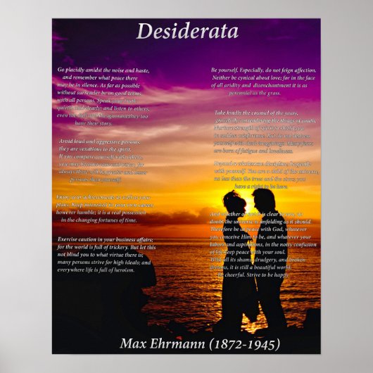 Young Couple Poster (Vorne)