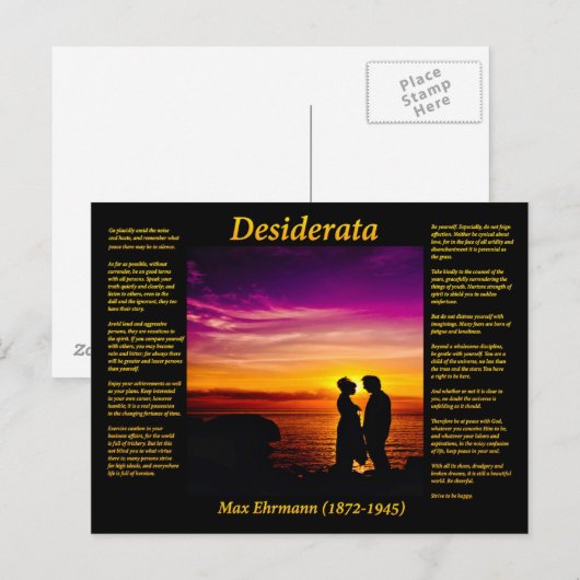 Young Couple Postkarte (Vorne/Hinten)