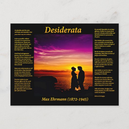 Young Couple Postkarte (Vorderseite)