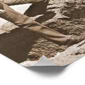 Young Couple Sepia 1915 Poster (Ecke)