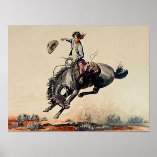 „Young Cowboy“ von Will James Poster (Vorne)