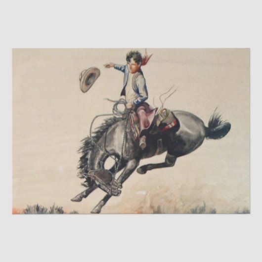 "Young Cowboy" von Will James Seidenpapier (Vorderseite)