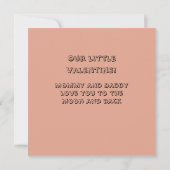 Young Daughter Valentine Karte (Rückseite)