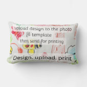 young designers kids hand drawn art lendenkissen (Vorderseite)