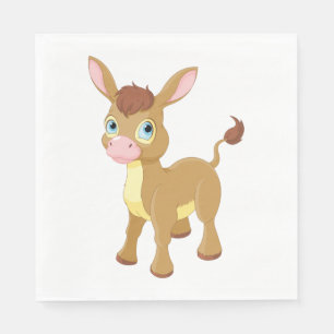 Young Donkey Serviette