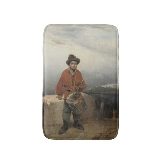 Young Drummer Boy (von Gerolamo Induno) Badematte (Vorderseite Vertikal)