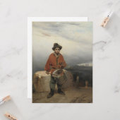 Young Drummer Boy (von Gerolamo Induno) Karte (Vorderseite/Rückseite Beispiel)