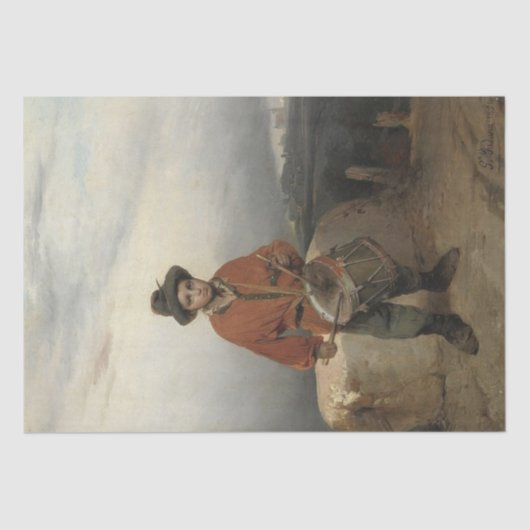 Young Drummer Boy (von Gerolamo Induno) Seidenpapier (Vorderseite)