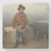 Young Drummer Boy (von Gerolamo Induno) Steinuntersetzer (Vorderseite)