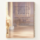 Young Duchess Book Cover Inspiration Notebook Notizblock (Rückseite)