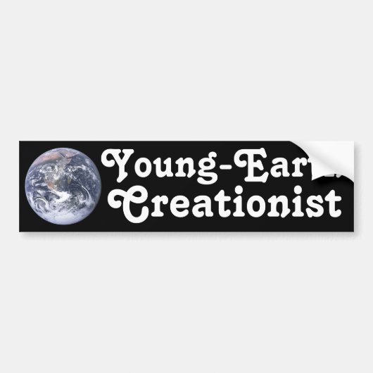 Young-Earth-Kreationist Autoaufkleber (Vorne)