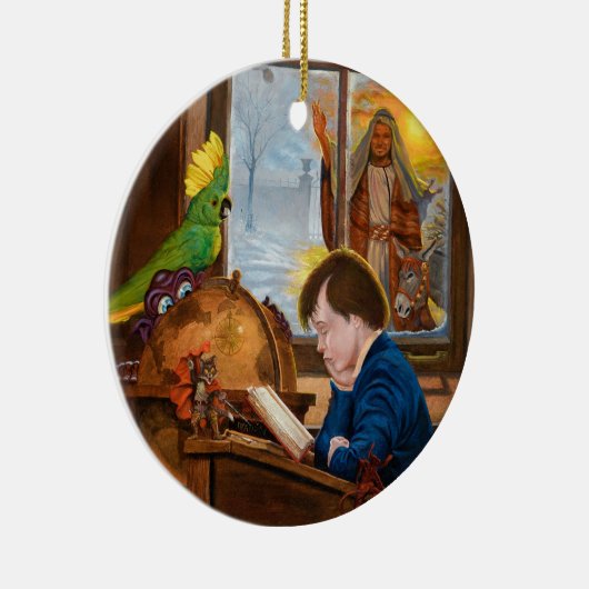 Young Ebeneezer Keramikornament (Rechts)