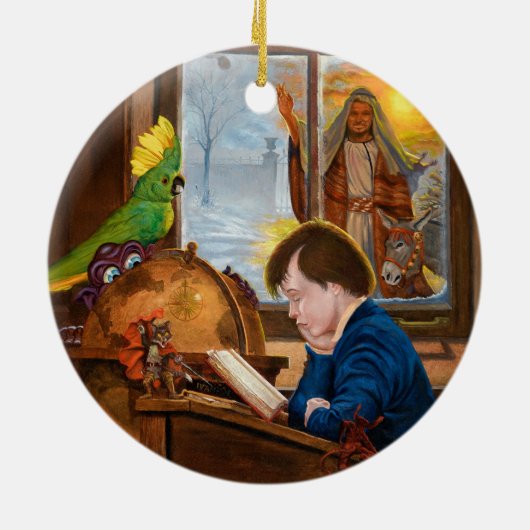 Young Ebeneezer Keramikornament (Hinten)